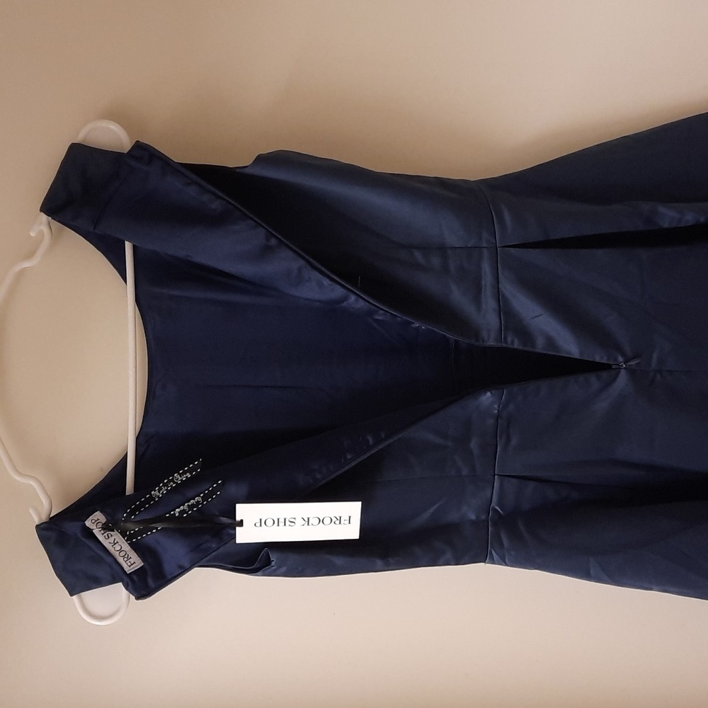 NWT, Frock Shop by Modcloth Satin Rose Dress - Picture 7 of 12